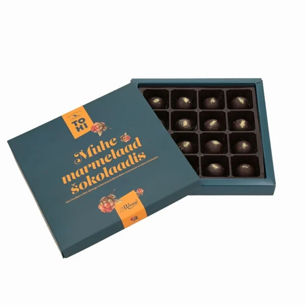 tohi_marmelaad_sokolaadis_minna1.jpg Muhe TOHI džinnimarmelaad tumedas šokolaadis 140 g